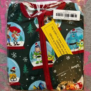 New!❤️Little Sleepies Disney A Very Pixar Christmas Snow Globes Zippy 3-6 Months